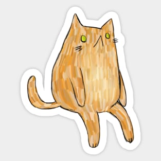 Sitting Cat Sticker